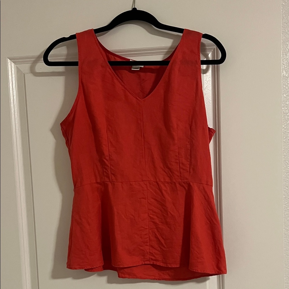 J. Crew Coral Tank Top